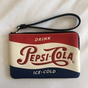 Ltd Edition Coach Pepsi Cola Wristlet NWT